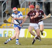 28 February 2010; Tomas Connors, Waterford, in action against Fergal Moore, Galway. Allianz GAA National Hurling League Division 1 Round 2, Galway v Waterford, Pearse Stadium, Galway. Picture credit: Ray Ryan / SPORTSFILE