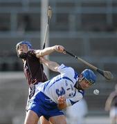 28 February 2010; Cyril Donnellan, Galway, in action against Michael Walsh, Waterford. Allianz GAA National Hurling League Division 1 Round 2, Galway v Waterford, Pearse Stadium, Galway. Picture credit: Ray Ryan / SPORTSFILE