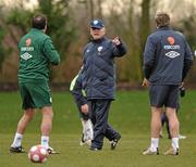 28 February 2010; Republic of Ireland manager Giovanni Trapattoni during squad training ahead of their International Friendly against Brazil on Tuesday. Republic of Ireland squad training, Arsenal Training Centre, Bell Lane, London Colney, St. Alban's, London, England. Picture credit: David Maher / SPORTSFILE
