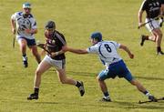 28 February 2010; Kevin Hynes, Galway, in action against Jamie Neagle, Waterford. Allianz GAA National Hurling League Division 1 Round 2, Galway v Waterford, Pearse Stadium, Galway. Picture credit: Ray Ryan / SPORTSFILE