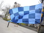 28 February 2010; A general view of a Dublin flag. Allianz GAA Hurling National League Division 1 Round 2, Dublin v Tipperary, Parnell Park, Dublin. Picture credit: Stephen McCarthy / SPORTSFILE
