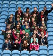 13 March 2016; Pupils of Ballycastle NS at the game. Allianz Football League, Division 1, Round 5, Mayo v Kerry. Elverys MacHale Park, Castlebar, Co. Mayo. Picture credit: Ray McManus / SPORTSFILE