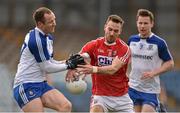 13 March 2016; Kevin O'Driscoll, Cork, contests a loose ball with Vinny Corey, Monaghan. Allianz Football League, Division 1, Round 5, Cork v Monaghan. Páirc Uí Rinn, Cork. Picture credit: Brendan Moran / SPORTSFILE
