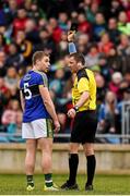 13 March 2016; Peter Crowley, Kerry, is shown a 'black card' by referee Rory Hickey late in the game. Allianz Football League, Division 1, Round 5, Mayo v Kerry. Elverys MacHale Park, Castlebar, Co. Mayo. Picture credit: Ray McManus / SPORTSFILE