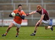 13 March 2016; Colm Watters, Armagh, in action against Declan Kyne, Galway. Allianz Football League, Division 2, Round 5, Armagh v Galway. Athletic Grounds, Armagh. Picture credit: Philip Fitzpatrick / SPORTSFILE