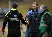 13 March 2016; Fergal O'Donnell, Roscommon manager, shakes hands with Rory Gallagher, Donegal manager, at the final whistle. Allianz Football League, Division 1, Round 5, Donegal v Roscommon. O'Donnell Park, Letterkenny, Co. Donegal. Picture credit: Oliver McVeigh / SPORTSFILE