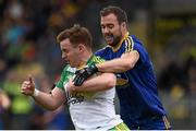 13 March 2016; Eamonn Doherty, Donegal, in action against Senan Kilbride, Roscommon. Allianz Football League, Division 1, Round 5, Donegal v Roscommon. O'Donnell Park, Letterkenny, Co. Donegal. Picture credit: Oliver McVeigh / SPORTSFILE