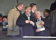 2 March 2010; FAI Chief Executive John Delaney, left, with FAI President David Blood before the start of the game. International Friendly, Republic of Ireland v Brazil, Emirates Stadium, London, England. Picture credit: David Maher / SPORTSFILE