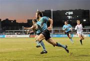 4 March 2010; Tom Fletcher, UCD, goes over for his side's second try. 2009/10 Annual Colours Match, University College Dublin v Dublin University, Donnybrook Stadium, Dublin. Picture credit: Brian Lawless / SPORTSFILE