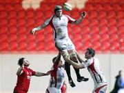 5 March 2010; Dan Tuohy takes the lineout ball for Ulster. Celtic League, Llanelli Scarlets v Ulster, Parc Y Scarlets, Llanelli, Wales. Picture credit: Steve Pope / SPORTSFILE
