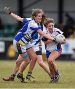 12 March 2016; Aoife Nic an Bhaird, Mary Immaculate College Limerick, in action against Grace Kelly, St Patrick's College. Giles Cup Final 2016 - St Patrick's College, Drumcondra v Mary Immaculate College, Limerick. John Mitchels GAA Club, Tralee, Co. Kerry. Picture credit: Brendan Moran / SPORTSFILE