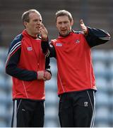 13 March 2016; Cork selector Paudie Kissane, left, with backroom team member Billy Sheehan. Allianz Football League, Division 1, Round 5, Cork v Monaghan. Páirc Uí Rinn, Cork. Picture credit: Brendan Moran / SPORTSFILE