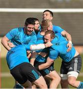 14 March 2016; Munster players, from left to right, Niall Scannell, Billy Holland, Duncan Casey, John Ryan, Jordan Coghlan, and Shane Buckley during a training exercise at squad training. Munster Rugby Squad Training and Press Conference. University of Limerick, Limerick. Picture credit: Diarmuid Greene / SPORTSFILE