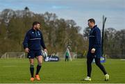 15 March 2016; Ireland's Fergus McFadden, left, and Robbie Henshaw during squad training. Carton House, Maynooth, Co. Kildare. Picture credit: Ramsey Cardy / SPORTSFILE