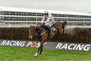 15 March 2016; Douvan, with Ruby Walsh up, on their way to winning the Racing Post Arkle Challenge Trophy Steeple Chase. Prestbury Park, Cheltenham, Gloucestershire, England. Picture credit: Seb Daly / SPORTSFILE