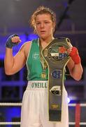5 March 2010; Sinead Kavanagh, Drimnagh, Ireland, is victorious against Tetyana Ivashenko, Ukraine, following their women's 75kg special bout. National Men's & Women's Elite National Championships 2010 Finals - Friday, National Stadium, Dublin. Picture credit: Stephen McCarthy / SPORTSFILE
