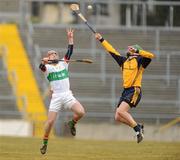 6 March 2010; Darren Kehoe, IT Carlow, in action against Emmet Kent, DCU. Ulster Bank Ryan Cup Final, Dublin City University v Institute of Technology Carlow, Pearse Stadium, Salthill, Galway. Picture credit: Pat Murphy / SPORTSFILE