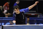 6 March 2010; Paul McCreery, Glenburn, Co Down, who defeated Keith Knox, 3-0, in the semi-final. Butterfly National Senior Table Tennis Championships, DCU, Glasnevin, Co. Dublin. Picture credit: Ray McManus / SPORTSFILE