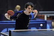 6 March 2010; Paul McCreery, Glenburn, Co Down, who defeated Keith Knox, 3-0, in the semi-final. Butterfly National Senior Table Tennis Championships, DCU, Glasnevin, Co. Dublin. Picture credit: Ray McManus / SPORTSFILE