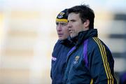 7 March 2010; Wexford manager Jason Ryan watches his team in action against Sligo with selector Paul McLoughlin. Allianz GAA Football National League, Division 3, Round 3, Wexford v Sligo, Wexford Park, Wexford. Picture credit: Matt Browne / SPORTSFILE