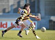 7 March 2010; Sean MacCraithe, Colaiste Eoin, in action against Niall Groome, St. Patrick's. Leinster Colleges SFC Final, St. Patrick's College, Navan, Co Meath v Colaiste Eoin, Stillorgan, Dublin, Parnell Park, Dublin. Picture credit: Ray Lohan / SPORTSFILE