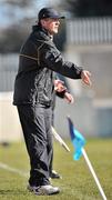 7 March 2010; St. Patrick's College manager, Colm O'Rourke, issues instructions during the game. Leinster Colleges SFC Final, St. Patrick's College, Navan, Co Meath v Colaiste Eoin, Stillorgan, Dublin, Parnell Park, Dublin. Picture credit: Ray Lohan / SPORTSFILE
