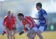 7 March 2010; Martin Penrose, Tyrone, in action against Colm Greenan, Monaghan. Allianz GAA Football National League, Division 1, Round 3, Monaghan v Tyrone, Inniskeen GAA Grounds, Inniskeen, Co. Monaghan. Picture credit: Brian Lawless / SPORTSFILE