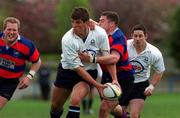 29 April 2001; Donncha O'Callaghan of Cork Constitution is tackled by Tommy Kearns of Clontarf during the AIB All-Ireland League Rugby Division 1 match between Clontarf and Cork Constitution at Castle Avenue in Dublin. Photo by Matt Browne/Sportsfile