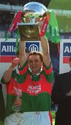 29 April 2001; Mayo captain Noel Connelly lifts the trophy after the Allianz GAA National Football League Division 1 Final match betweem Mayo and Galway at Croke Park in Dublin. Photo by Ray Lohan/Sportsfile