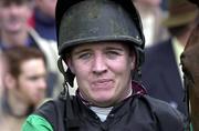 27 April 2001; Jockey Barry Geraghty at Leopardstown Racecourse in Dublin. Photo by Matt Browne/Sportsfile