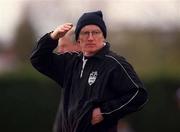29 April 2001; Kildare manager Morgan Lalor during the Guinness Leinster Senior Hurling Championship Preliminary Round match between Kildare and Meath at Conneff Park in Clane, Kildare. Photo by Aoife Rice/Sportsfile