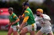 29 April 2001; Fergus McMahon of Meath is tackled by Brendan Maher of Kildare during the Guinness Leinster Senior Hurling Championship Preliminary Round match between Kildare and Meath at Conneff Park in Clane, Kildare. Photo by Aoife Rice/Sportsfile