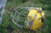 29 April 2001; A hurling helmet on the sideline during the Guinness Leinster Senior Hurling Championship Preliminary Round match between Kildare and Meath at Conneff Park in Clane, Kildare. Photo by Aoife Rice/Sportsfile