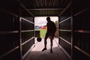 4 May 2001; Richie Foran of Shelbourne at the launch of their new Umbro home playing kit at Tolka Park in Dublin. Photo by David Maher/Sportsfile