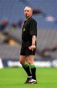 29 April 2001; Referee Niall Barrett during the Allianz GAA National Football League Division 1 Final match betweem Mayo and Galway at Croke Park in Dublin. Photo by Ray Lohan/Sportsfile *** Local Caption *** mayo