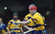 6 May 2001; Brian Lohan of Clare during the Allianz National Hurling League Final match between Tipperary and Clare at the Gaelic Grounds in Limerick. Photo by Brendan Moran/Sportsfile *** Local Caption ***