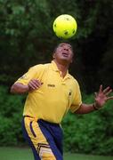 11 May 2001; Brazilian soccer legend Jairzinho flew into Dublin today to start a ten day Irish tour to launch and promote the 2001 Samba Soccer School Coaching programme throughout the country. Photo by Damien Eagers/Sportsfile