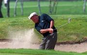 12 May 2001; Eddie Polland of Northern Ireland plays out of the bunker on to the 2nd green during the AIB Irish Seniors Open at Powerscourt Golf Club in Wicklow. Photo by Matt Browne/Sportsfile