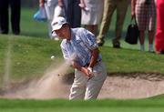 12 May 2001; Seiji Ebihara of Japan plays out of the bunker on to the 2nd green during the AIB Irish Seniors Open at Powerscourt Golf Club in Wicklow. Photo by Matt Browne/Sportsfile