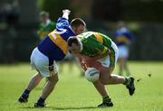 13 May 2001; John Crowley of Kerry is tackled by Niall Kelly of Tipperary during the Bank of Ireland Munster Senior Football Championship Quarter-Final match between Tipperary and Kerry at Ned Hall Park in Clonmel, Tipperary. Photo by Brendan Moran/Sportsfile