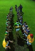 13 May 2001; Kerry captain Seamus Moynihan leads his side out before the Bank of Ireland Munster Senior Football Championship Quarter-Final match between Tipperary and Kerry at Ned Hall Park in Clonmel, Tipperary. Photo by Brendan Moran/Sportsfile