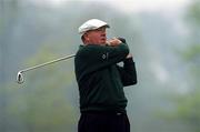 12 May 2001; Eddie Polland watches his iron shot from the 3rd tee box during the AIB Irish Seniors Open at Powerscourt Golf Club in Wicklow. Photo by Matt Browne/Sportsfile