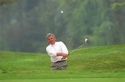 11 May 2001; Liam Higgins plays out of the bunker on to the 2nd green during the AIB Irish Seniors Open at Powerscourt Golf Club in Wicklow. Photo by Matt Browne/Sportsfile