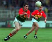 13 May 2001; Brian Farrell of Carlow during the Bank of Ireland Leinster Senior Football Championship First Round match between Carlow and Wicklow at St Conleth's Park in Newbridge, Kildare. Photo by Matt Browne/Sportsfile