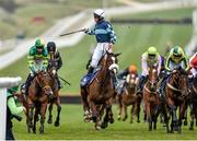 16 March 2016; Diamond King, with Davy Russell up, on their way to winning the Coral Cup Hurdle. Prestbury Park, Cheltenham, Gloucestershire, England. Picture credit: Seb Daly / SPORTSFILE