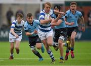 16 March 2016; Niall Comerford, Blackrock College, makes a break to score his side's first try of the match. Bank of Ireland Leinster Schools Junior Cup Final 2016, Blackrock College v St Michael's College, Donnybrook Stadium, Donnybrook, Dublin. Picture credit: David Fitzgerald / SPORTSFILE
