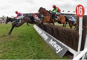 16 March 2016; Sprinter Sacre, with Nico de Boinville up, jumps the last on their way to winning the The Betway Queen Mother Champion Steeple Chase. Prestbury Park, Cheltenham, Gloucestershire, England. Picture credit: Cody Glenn / SPORTSFILE