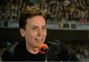 16 March 2016; Snooker player Ken Doherty during the 2FM Game On International Special at the Aviva Fan Studio in Aviva Stadium. 70 lucky fans had the opportunity to attend the broadcast of the Aviva sponsored Game On on RTÉ 2FM previewing Saturday’s match between Ireland and Scotland in Aviva Stadium. Aviva Stadium, Lansdowne Road, Dublin. Picture credit: Piaras Ó Mídheach / SPORTSFILE