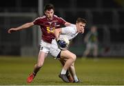 16 March 2016; Brian Byrne, Kildare, in action against Daire Conway, Westmeath. EirGrid Leinster GAA Football U21 Championship, Semi-Final, Westmeath v Kildare, O'Moore Park, Portlaoise, Co. Laois. Picture credit: Matt Browne / SPORTSFILE