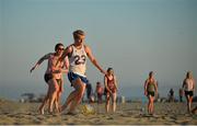 16 March 2016; Valerie Mulcahy, Cork, playing beach soccer during beachside activities on Coronado Beach on Coronado Island. TG4 Ladies Football All-Star Tour. San Diego, California, USA. Picture credit: Brendan Moran / SPORTSFILE